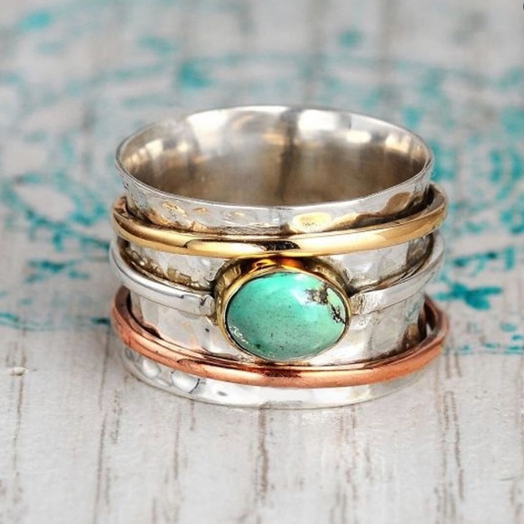 ❗️LAST CHANCE 9/30❗️BOHO 3 TONE RING - Picture 3 of 10